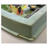 1968 Redline Hot Wheels Blue SHOWCASE PLAQUE Car Carrier (AS SEEN WITH REDLINE PARTS CARS)