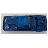 1968 Redline Hot Wheels Blue SHOWCASE PLAQUE Car Carrier (AS SEEN WITH REDLINE PARTS CARS)