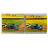 Two 1968 Redlines Hot Wheels 24 Car Carrying Case (1= Missing Latch Piece And Handle) 1= Missing Handle