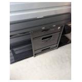 Black Glass TV Stand