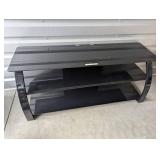 Black Glass TV Stand