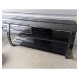 Black Glass TV Stand