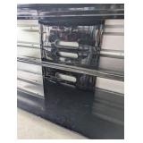 Black Glass TV Stand