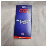 CCI Small Pistol Primers, Qty 1000