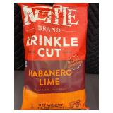 Kettle Brand Krinkle Cut Habanero Lime Potato Chips - 4 Pack