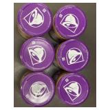 Set of 6 Taco Bell Creamy Crunch-Dip Supreme Cravings Dips - 15 oz Jars