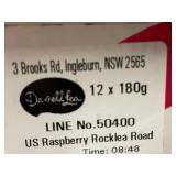 Darrell Lea Rocklea Road Raspberry Milk Chocolate Bars - Set of 12