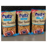 Lot of 3 Bags of Utz Mini Twists Pretzels - 16 oz Each