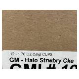 CT 1&2 - 12-Pack of Halo Top Strawberry Light Cake Mix Cups