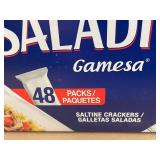Case of 12 Boxes of Gamesa Saladitas Saltine Crackers