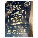 Set of 4 Kettle Brand Air Fried Sea Salt & Vinegar Chips 156g