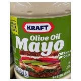 OK 2 - Set of 3 Kraft Olive Oil Mayo Jars - 30 FL OZ Each