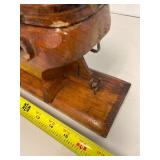 Handcrafted Wooden Ship Model Lamp Nautical Accent