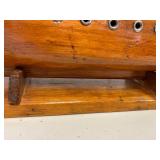 Handcrafted Wooden Ship Model Lamp Nautical Accent