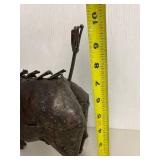 Handcrafted Metal Warthog Sculpture Decorative Art Piece