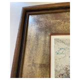 Framed Vintage Architectural Art Prints Set