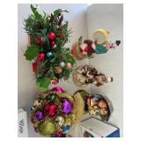 Christmas Decoration Lot: Ornaments, Figurines, Dept 56 Items