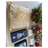 Christmas Decoration Lot: Ornaments, Figurines, Dept 56 Items