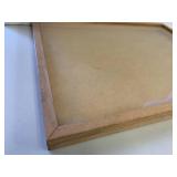 Wooden Display Case Set with Pocket Knives Collection and Accessories