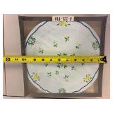 Vintage Home Decor Lot: Woven Trays, Glass Cups, Dior Plate & Coasters