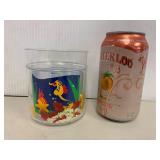 Vintage Home Decor Lot: Woven Trays, Glass Cups, Dior Plate & Coasters