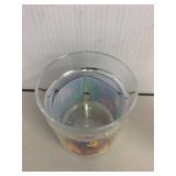 Vintage Home Decor Lot: Woven Trays, Glass Cups, Dior Plate & Coasters