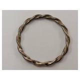 Sterling Silver Twisted Band Ring Minimalist Style