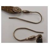 Sterling Silver Artisanal Leaf Design Earrings