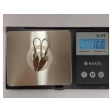 Sterling Silver Artisanal Leaf Design Earrings