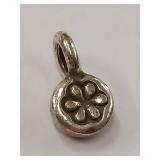 Sterling Silver Flower Petal Design Charm Pendant