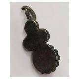 Vintage Sterling Silver Pendant with Gemstone