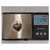 Vintage Sterling Silver Heart-Shaped Pendant