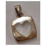 Sterling Silver Heart Pendant 
