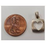 Sterling Silver Heart Pendant 
