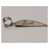 Sterling Silver Big Sis Little Sis Pendant Set