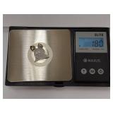 Sterling Silver Big Sis Little Sis Pendant Set