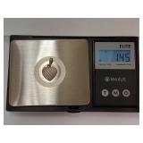 Elegant Sterling Silver Heart Pendant