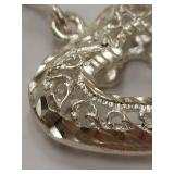 Sterling Silver Intricate Heart Shape Pendant