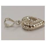 Sterling Silver Intricate Heart Shape Pendant