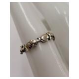 Sterling Silver Elephant Motif Ring