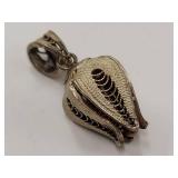 Intricately Designed Sterling Silver .925 Vintage Pendant
