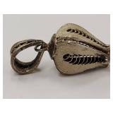 Intricately Designed Sterling Silver .925 Vintage Pendant