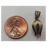 Intricately Designed Sterling Silver .925 Vintage Pendant