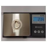 Abstract Wave Sterling Silver Minimalist Ring