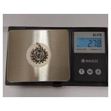 Vintage Sterling Silver Sun Heart Pendant