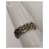 Sterling Silver Celtic Knot Adjustable Ring