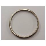 Minimalist Hammered Design Sterling Silver Ring