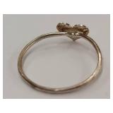 Sterling Silver Heart Design Minimalist Ring