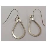 Elegant Sterling Silver Teardrop Earrings