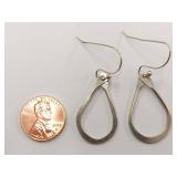 Elegant Sterling Silver Teardrop Earrings
